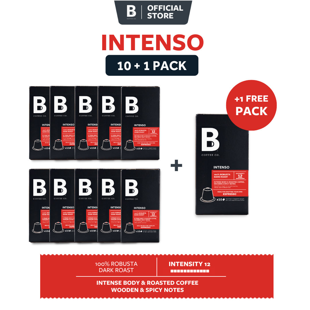 
                  
                    B Coffee Co. Intenso Espresso Nespresso Compatible Coffee Capsules 10 Pods
                  
                