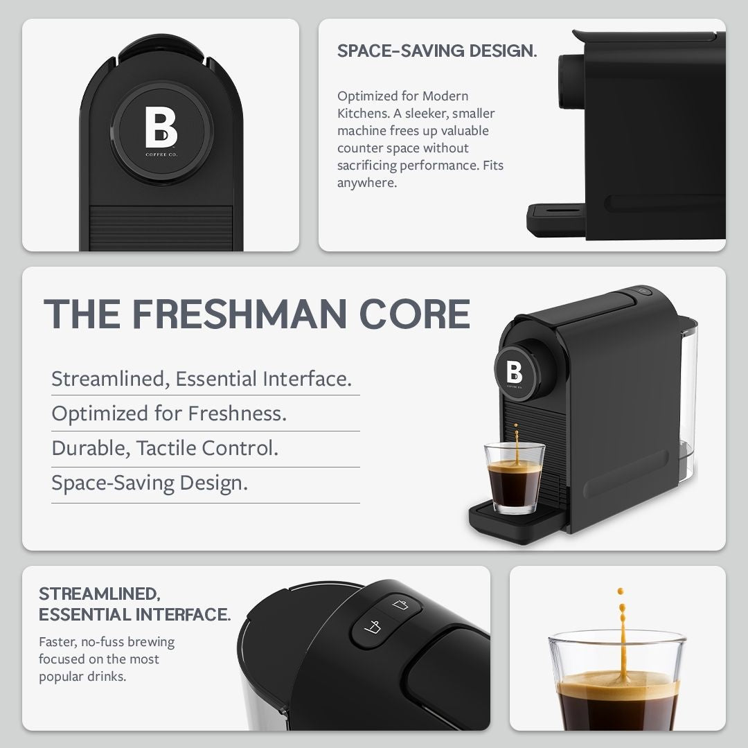 
                  
                    B Coffee Co. Freshman Core Nespresso Compatible Coffee Capsule Machine
                  
                