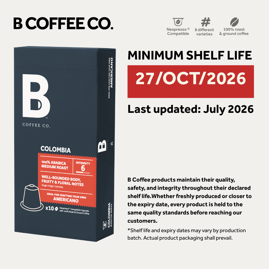 
                  
                    B Coffee Co. Colombia Americano Nespresso Compatible Coffee Capsules 10 Pods per Pack
                  
                