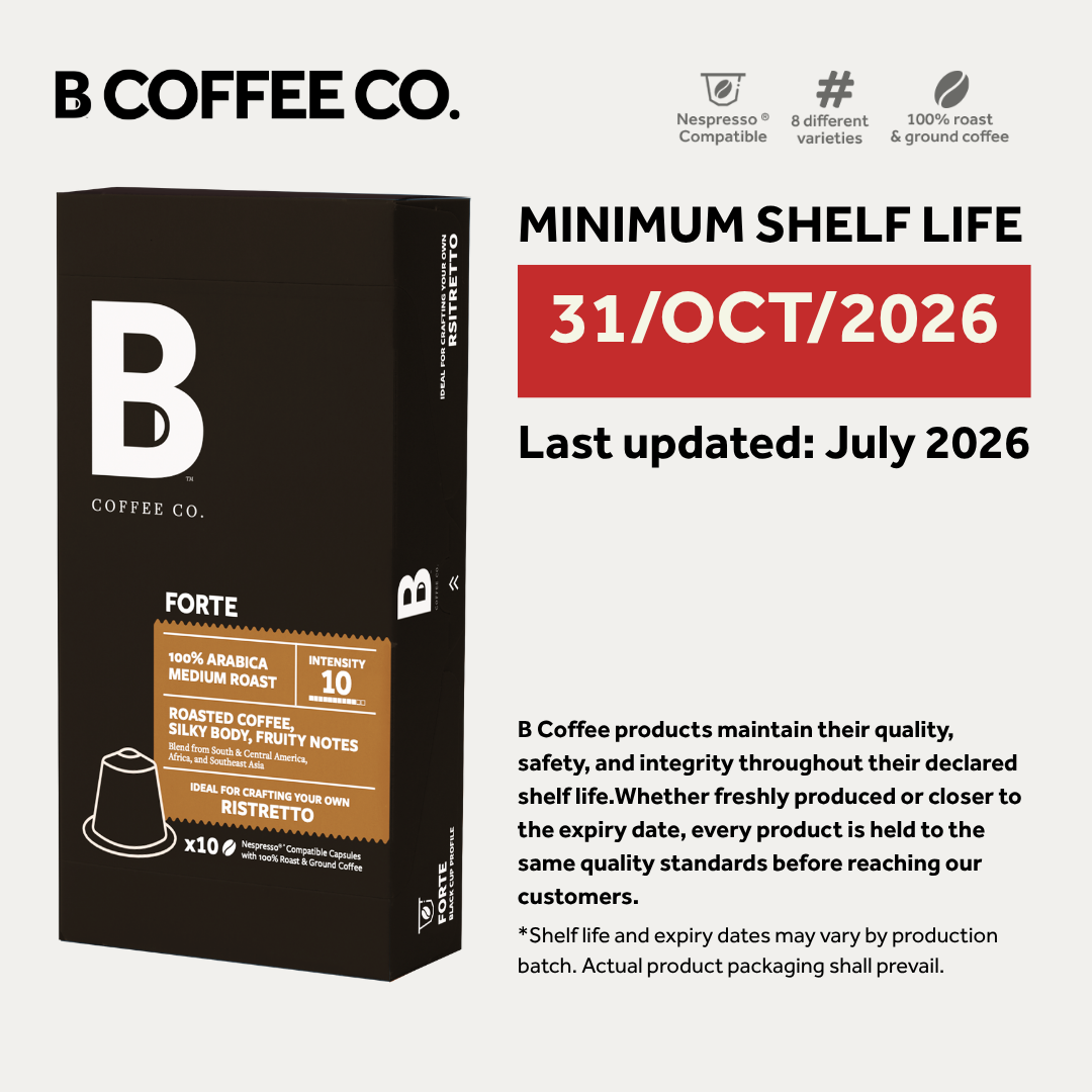 
                  
                    B Coffee Co. Intenso & Forte Nespresso Compatible Coffee Capsules 10 Pods per Pack
                  
                