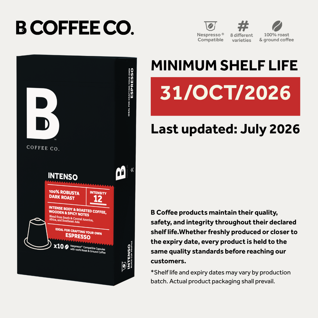 
                  
                    B Coffee Co. Intenso & Forte Nespresso Compatible Coffee Capsules 10 Pods per Pack
                  
                