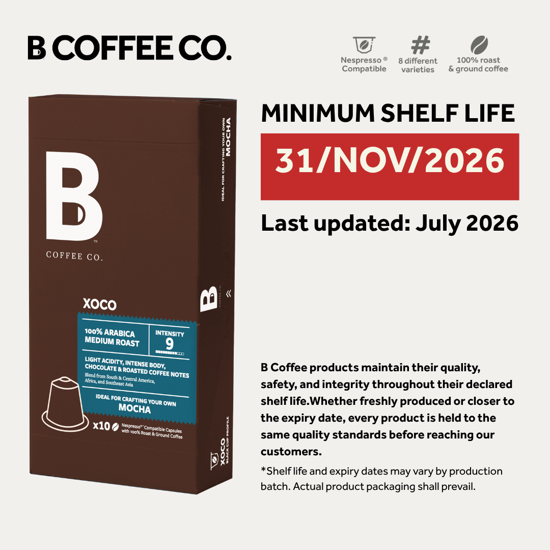 
                  
                    B Coffee Co. Xoco Mocha Nespresso Compatible Coffee Capsules 10 Pods per Pack
                  
                