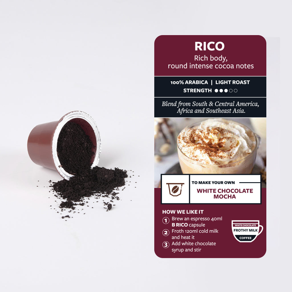 
                  
                    Rico White Chocolate Mocha 10-Capsule Pack
                  
                