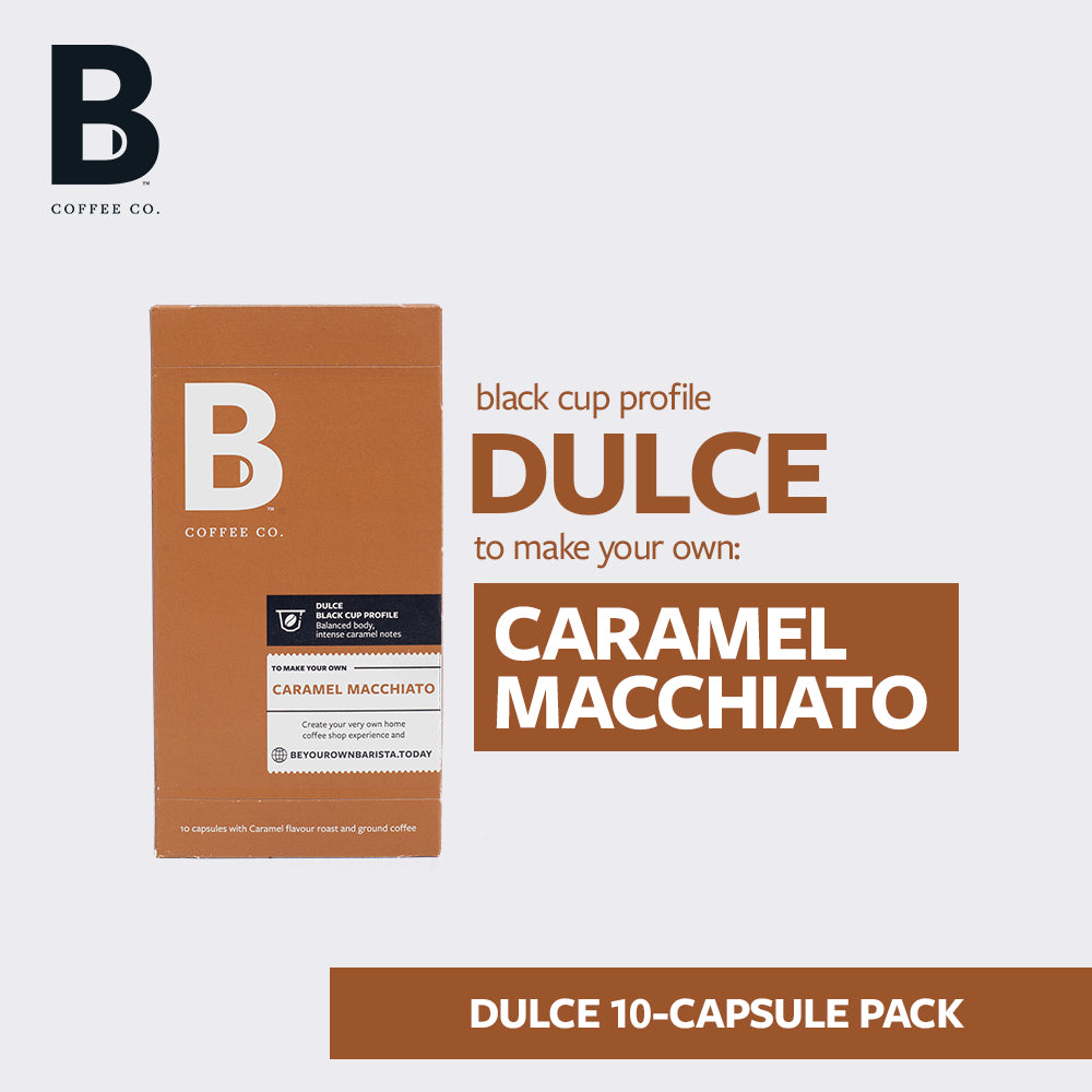 
                  
                    Dulce Caramel Macchiato 10-Capsule Pack
                  
                
